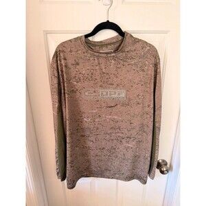 Drake Performance Fishing DPF Long Sleeve Shirt Men’s Large Camo Olive Green
